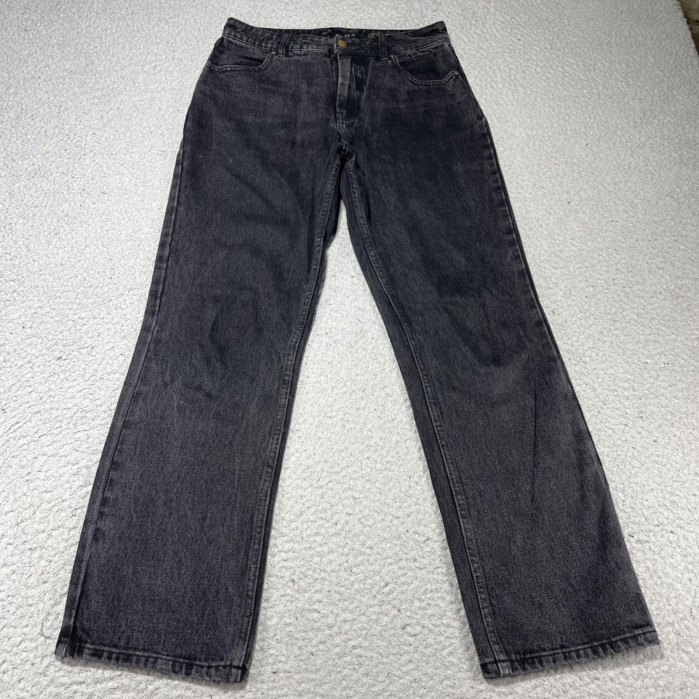 Afends‎ Jeans Womens 28 Gray Charcoal Wash High Rise Straight Denim 28x28.5